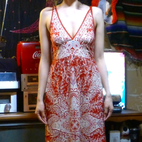 Boho Maxi Dress Red ♥️ - Picture 4 of 8